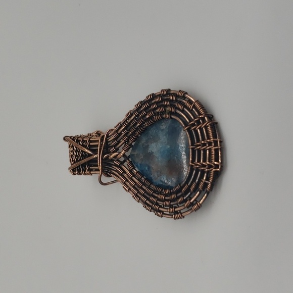 751- Wire Wrapped Handmade Pendant Necklace NWT - Picture 4 of 5